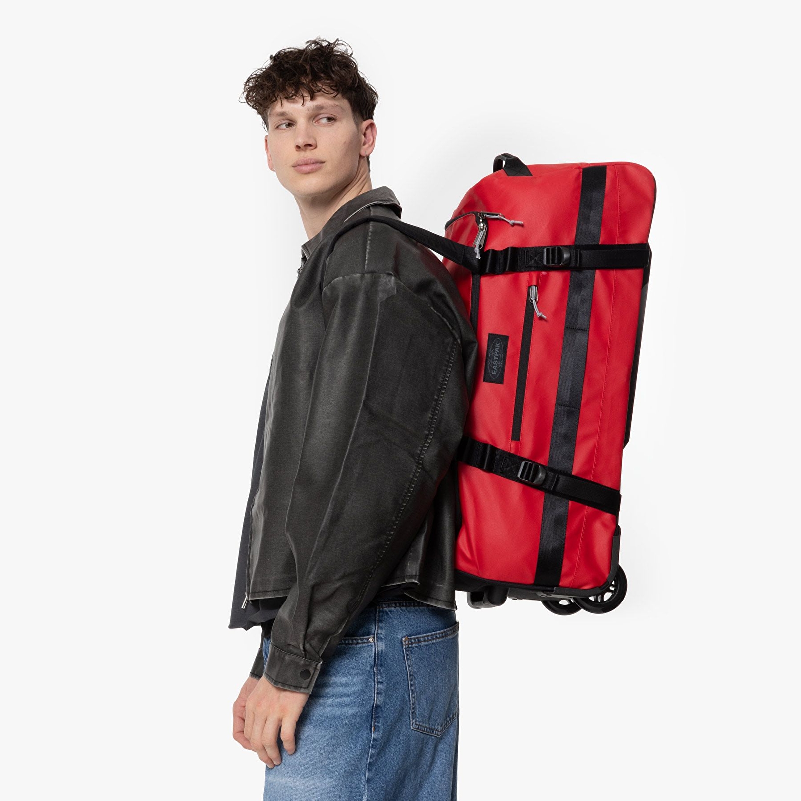 Eastpak DUFFEL PACK WHEEL M TARP RED TEKERLEKLİ VALİZ