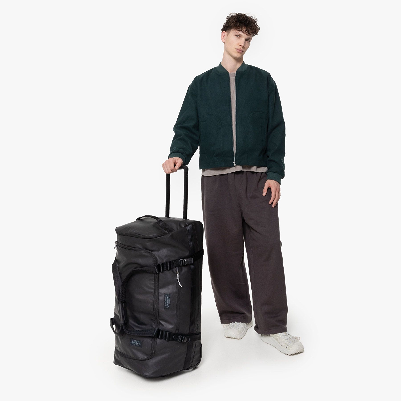 Eastpak DUFFEL PACK WHEEL L TARP BLACK2 TEKERLEKLİ VALİZ