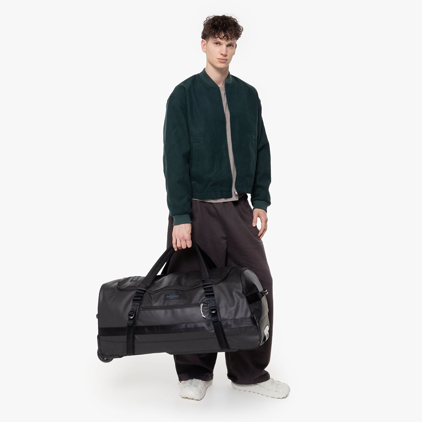 Eastpak DUFFEL PACK WHEEL L TARP BLACK2 TEKERLEKLİ VALİZ