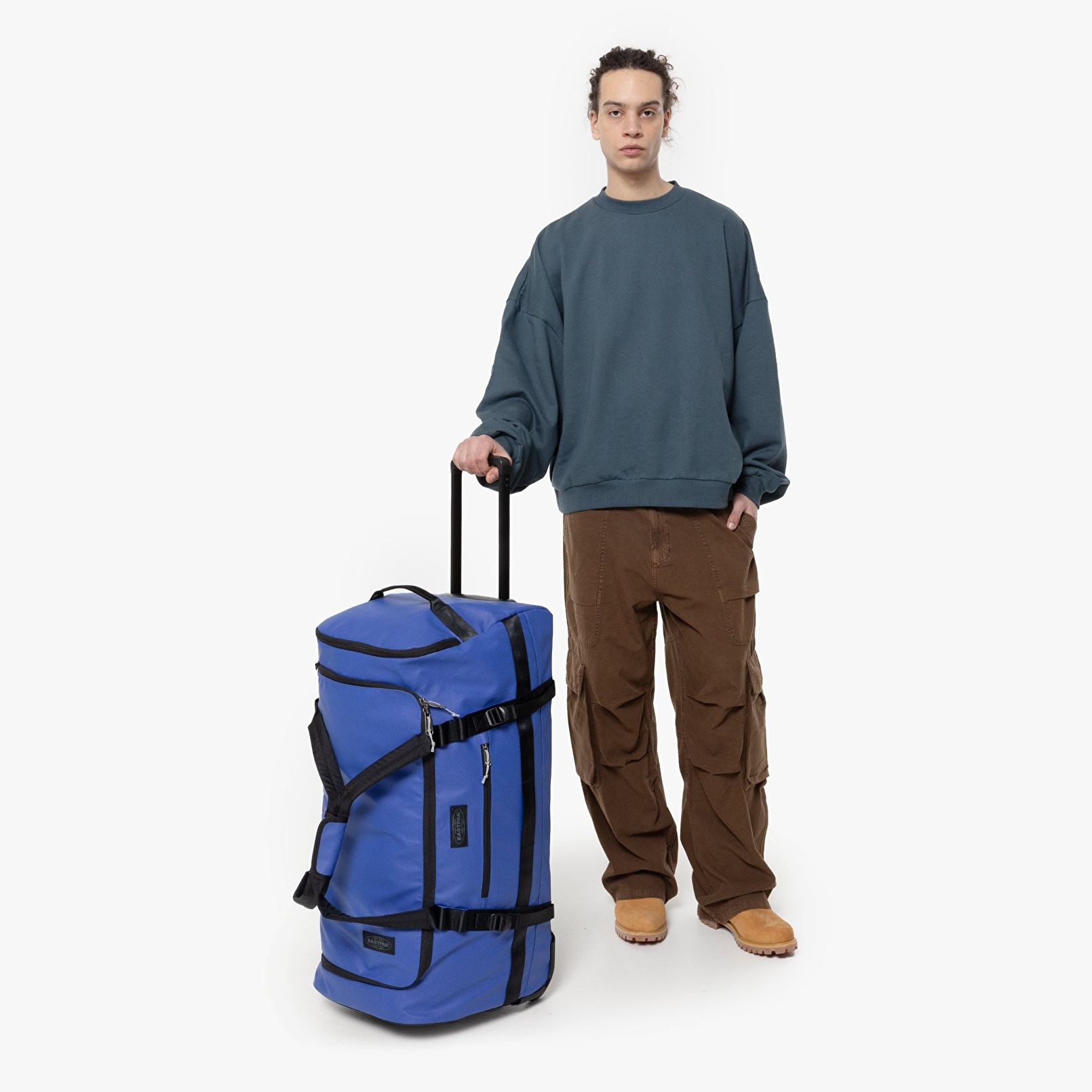 Eastpak DUFFEL PACK WHEEL L TARP BLUE TEKERLEKLİ VALİZ