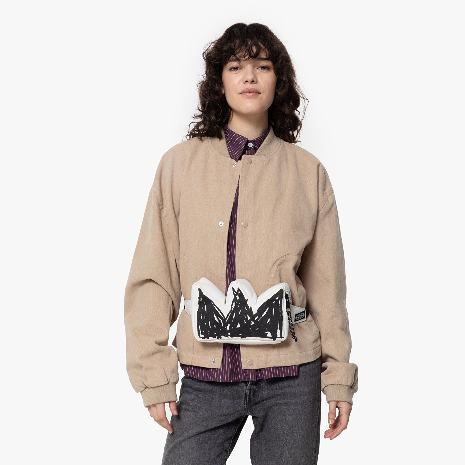Eastpak BASQUIAT X EASTPAK CROWN BAG BASQUIAT CROWN BEL ÇANTASI
