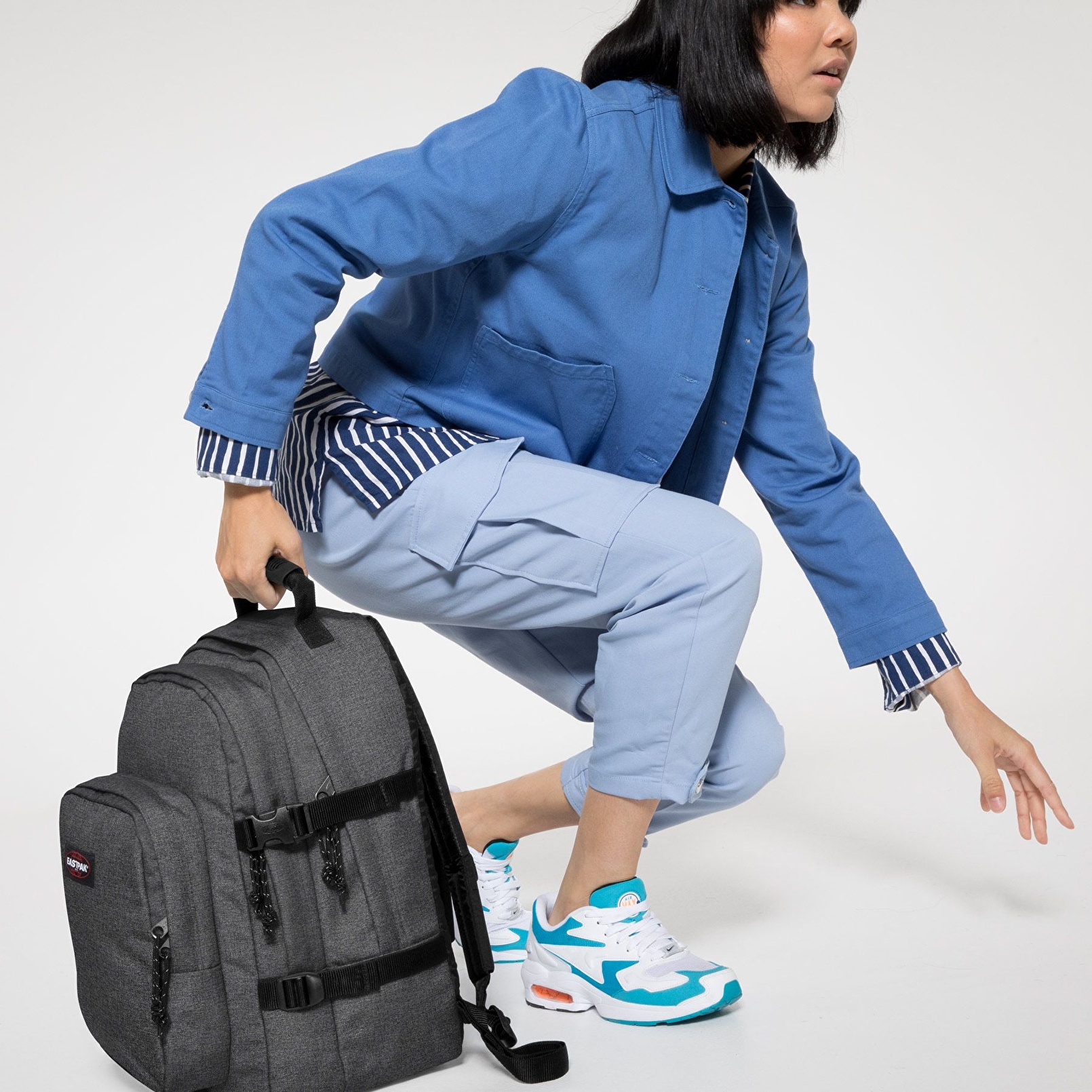 Eastpak PROVIDER BLACK DENIM SIRT ÇANTASI