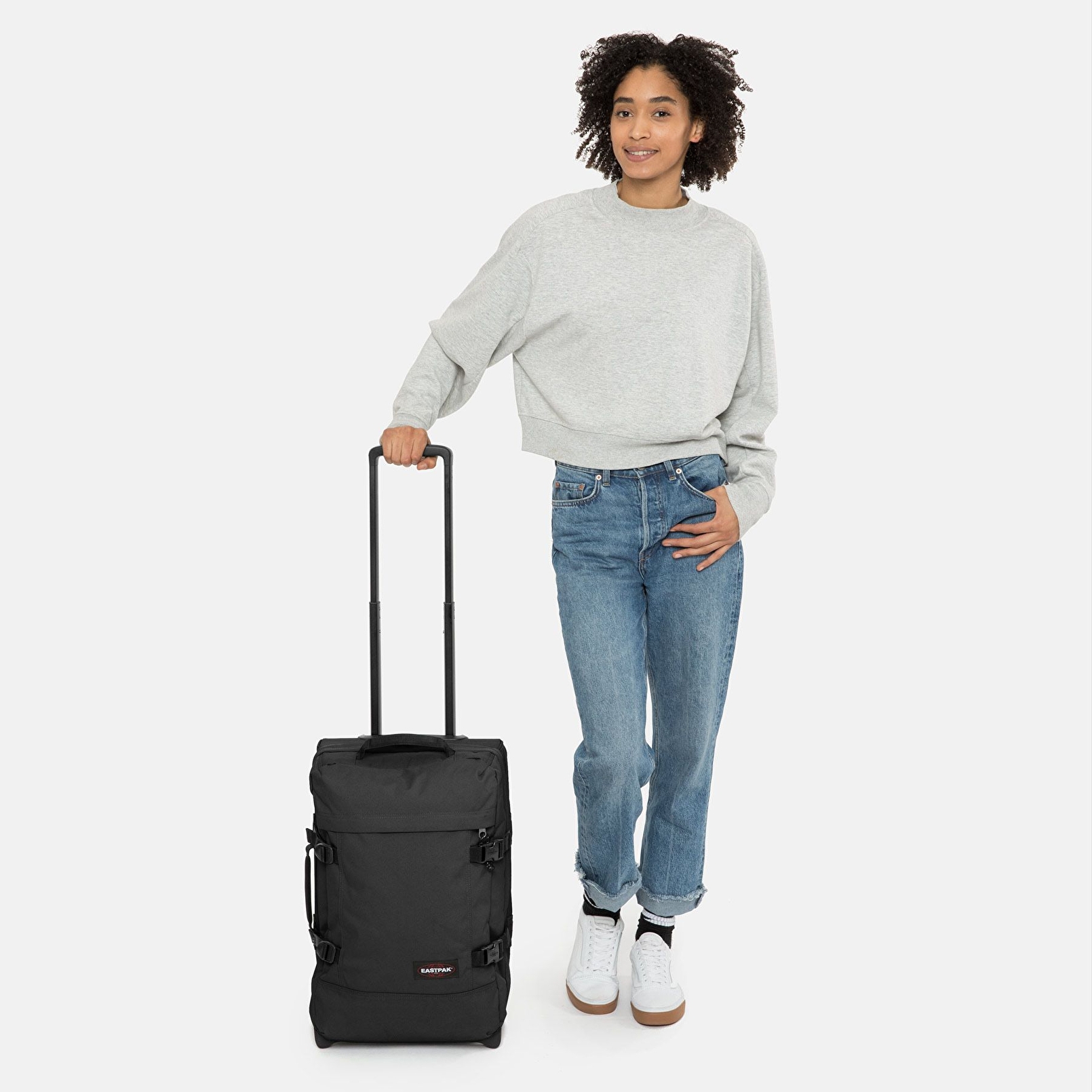 Eastpak TRANVERZ S BLACK TEKERLEKLİ VALİZ