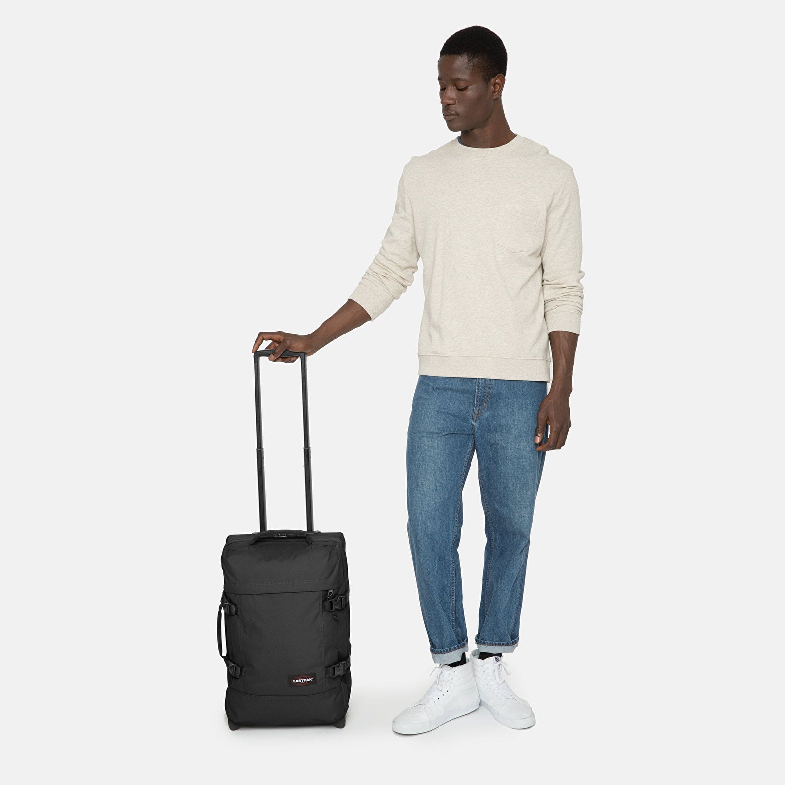 Eastpak TRANVERZ S BLACK TEKERLEKLİ VALİZ