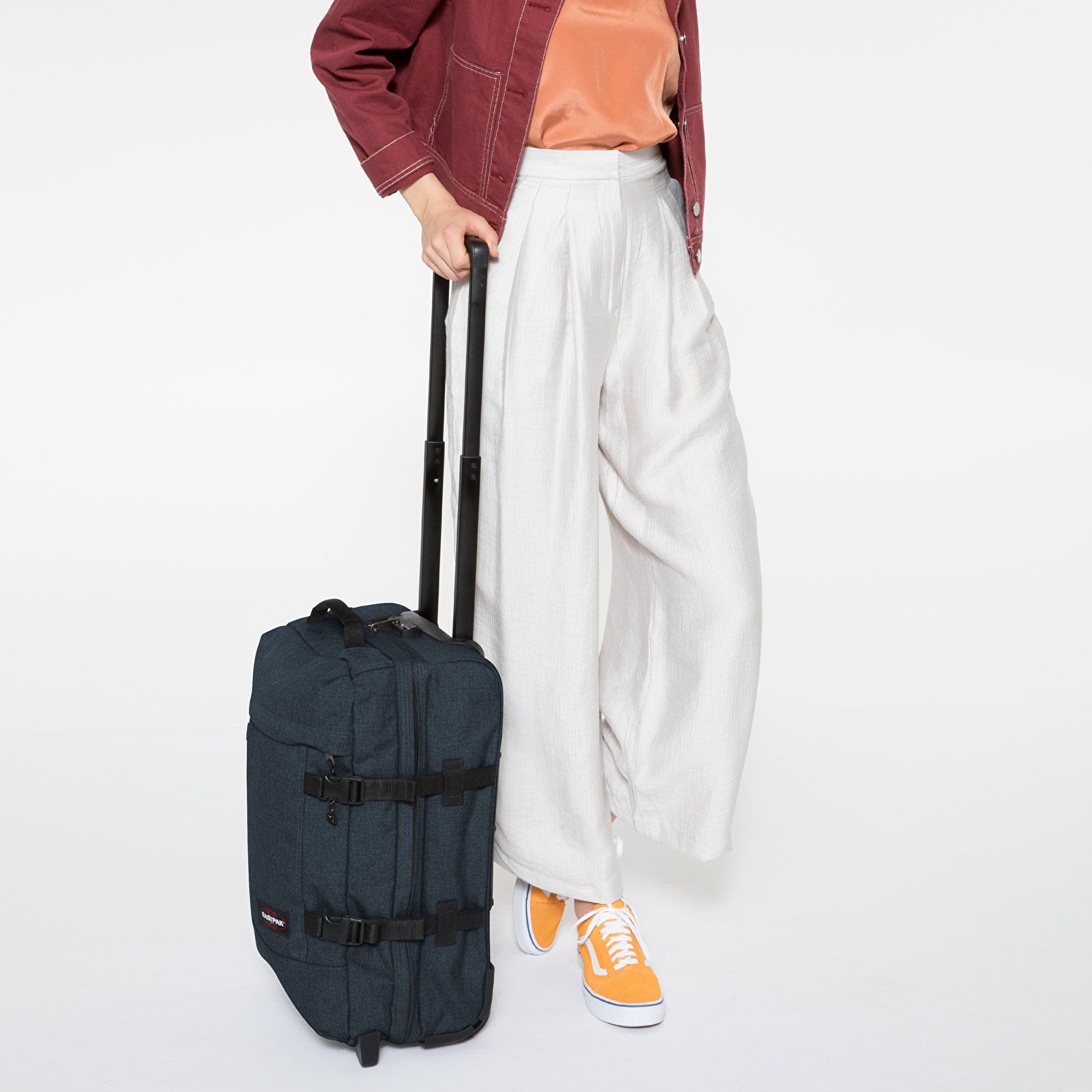 Eastpak TRANVERZ S TRIPLE DENIM  TEKERLEKLİ VALİZ