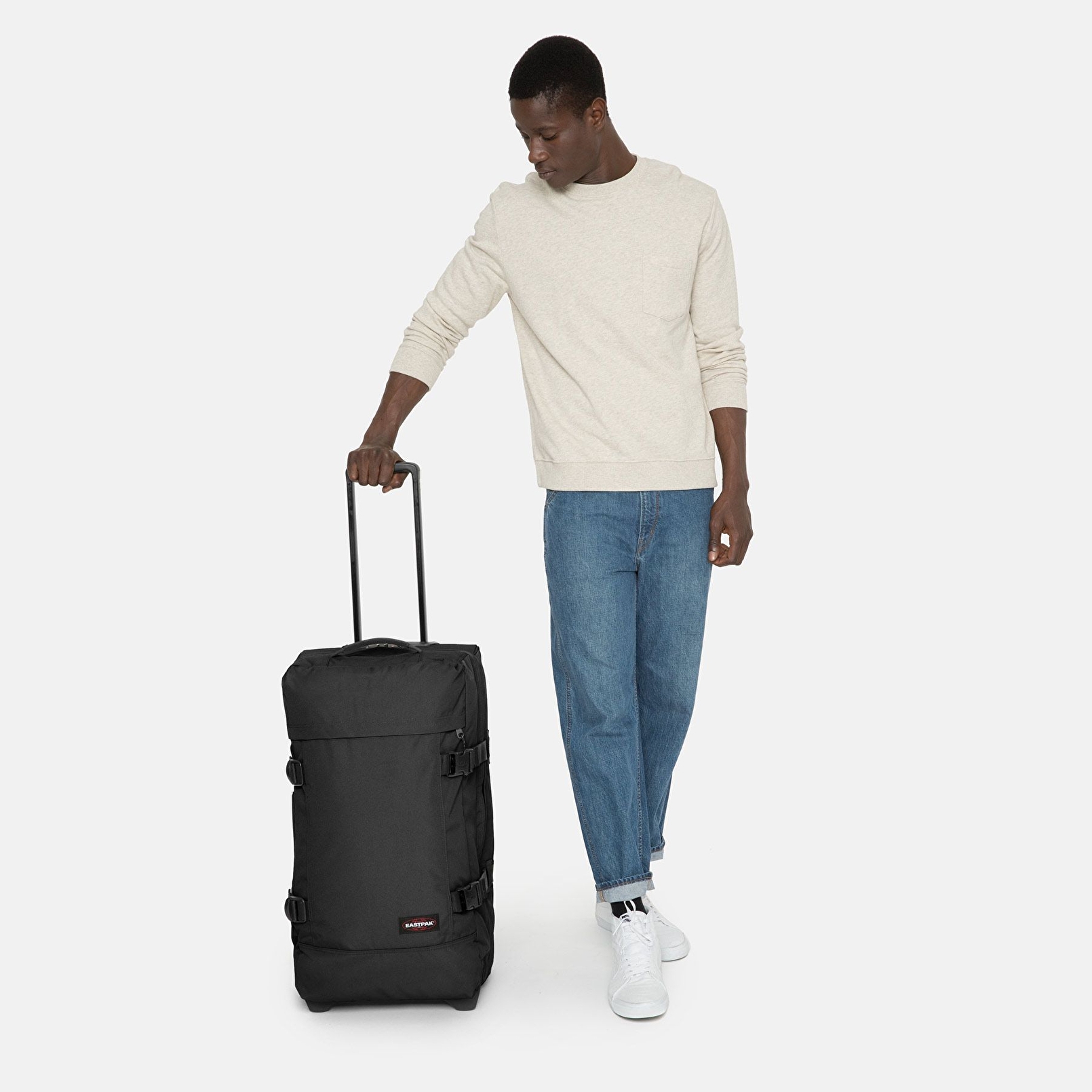 Eastpak TRANVERZ M BLACK TEKERLEKLİ VALİZ