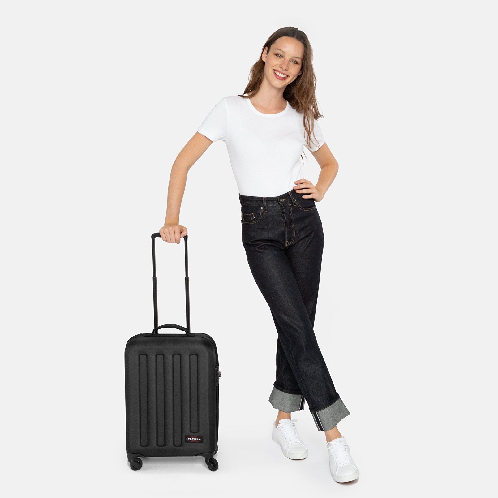 Eastpak TRANZSHELL S BLACK TEKERLEKLİ VALİZ