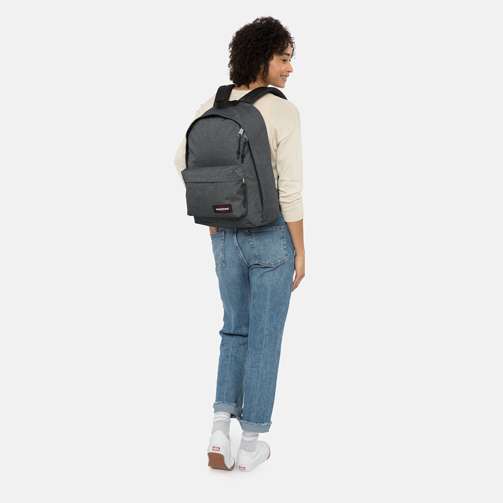 Eastpak OUT OF OFFICE BLACK DENIM SIRT ÇANTASI
