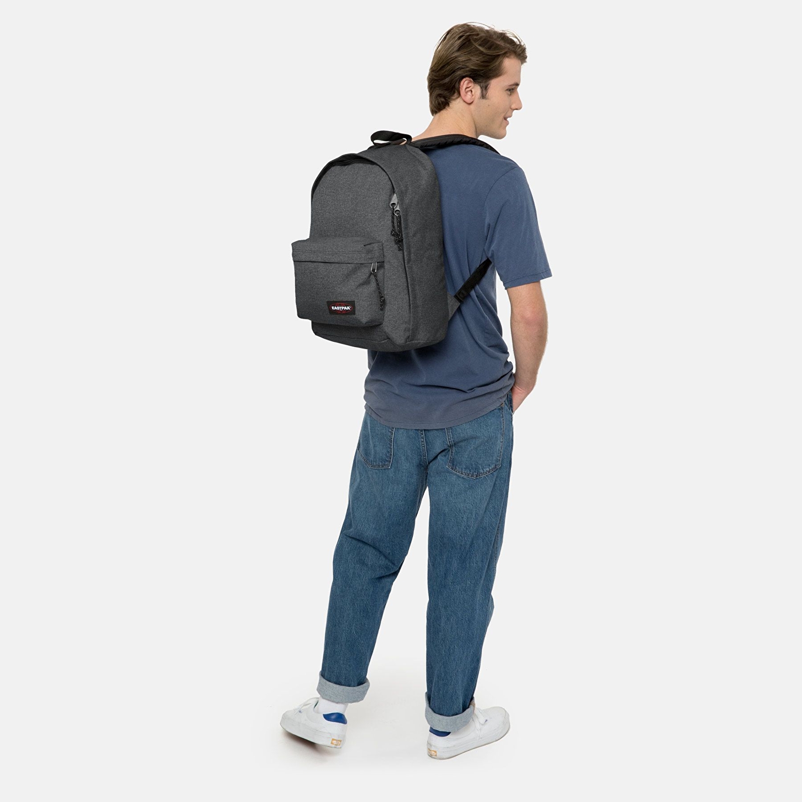 Eastpak OUT OF OFFICE BLACK DENIM SIRT ÇANTASI