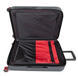 CNNCT CASE L CNNCT ACCENT GREY TEKERLEKLİ BAVUL