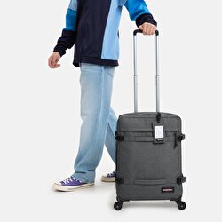 TRANSIT'R 4 S BLACK DENIM TEKERLEKLİ BAVUL