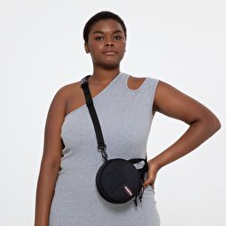 TELFAR X EASTPAK TELFAR CIRCLE BAG TELFAR BLACK OMUZ ÇANTASI