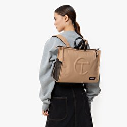 TELFAR X EASTPAK TELFAR SHOPPER M TELFAR KHAKI OMUZ ÇANTASI