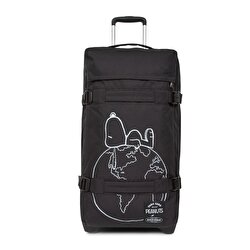 PEANUTS X EASTPAK TRANSIT'R M PEANUTS PLACED TEKERLEKLİ VALİZ