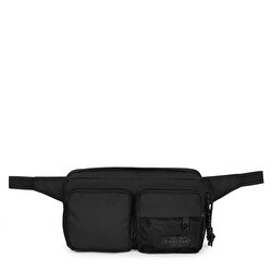 DOUBLE CROSSBODY BLACK BEL ÇANTASI