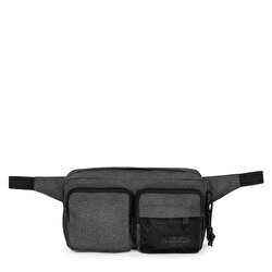 DOUBLE CROSSBODY BLACK DENIM BEL ÇANTASI