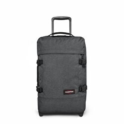 STRAPVERZ S BLACK DENIM TEKERLEKLİ VALİZ