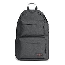PADDED DOUBLE BLACK DENIM SIRT ÇANTASI