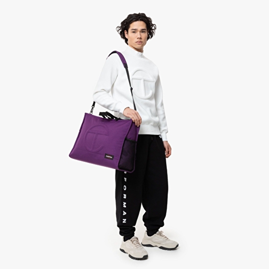 Eastpak TELFAR X EASTPAK TELFAR SHOPPER L TELFAR PURPLE OMUZ ÇANTASI