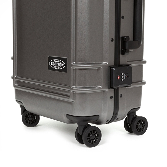 Eastpak RESIST'R CASE S BRUSHED METAL TEKERLEKLİ VALİZ