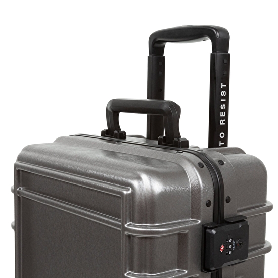 Eastpak RESIST'R CASE S BRUSHED METAL TEKERLEKLİ VALİZ