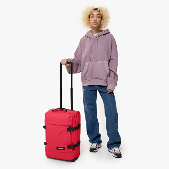 Eastpak TRANVERZ S TOMATO RED TEKERLEKLİ VALİZ