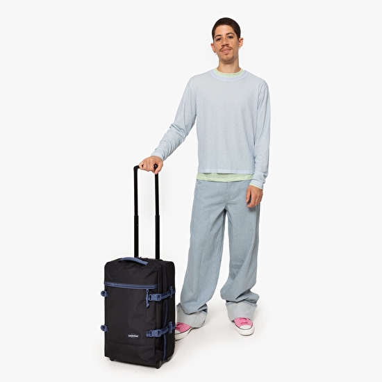 Eastpak TRANVERZ S KONTRAST PREP BLACK TEKERLEKLİ VALİZ