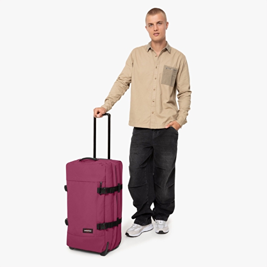 Eastpak TRANVERZ M WINE BURGUNDY TEKERLEKLİ VALİZ
