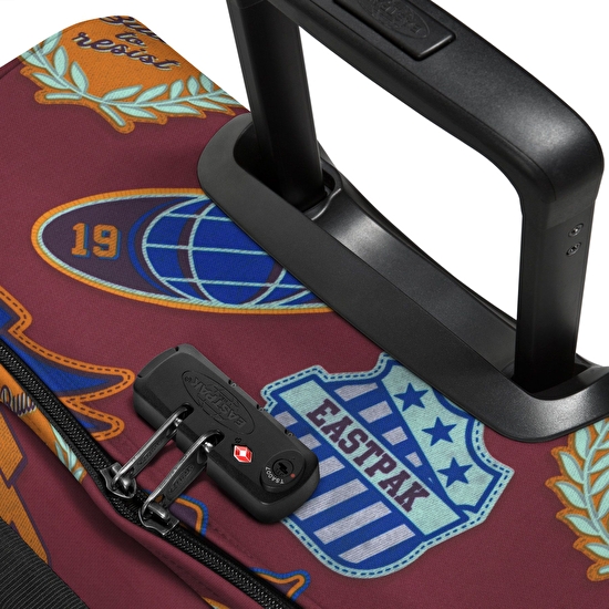 Eastpak TRANVERZ L CLASH BURGUNDY TEKERLEKLİ VALİZ