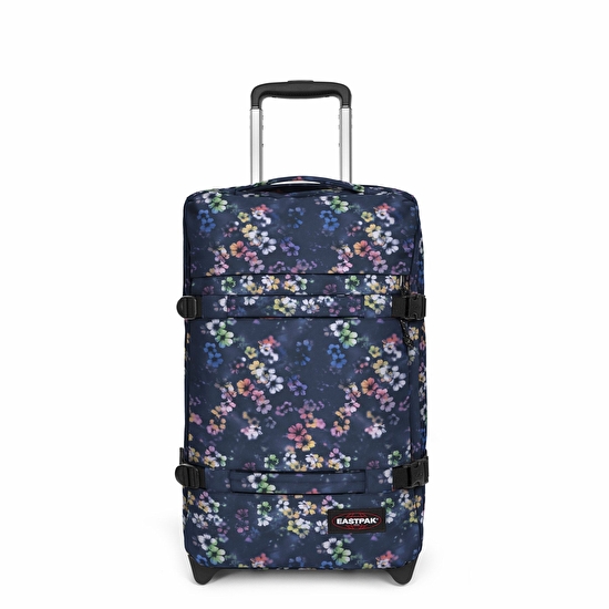 Eastpak TRANSIT'R S FLORA FADE NAVY TEKERLEKLİ VALİZ